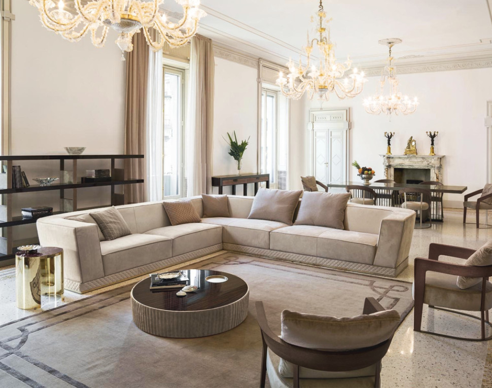 Sofa Welles angolare Longhi Loveluxe W 587 02