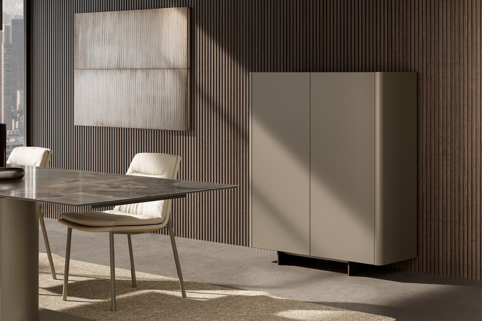 Dresser Eforma Alma laccato, bronzo spazzolato