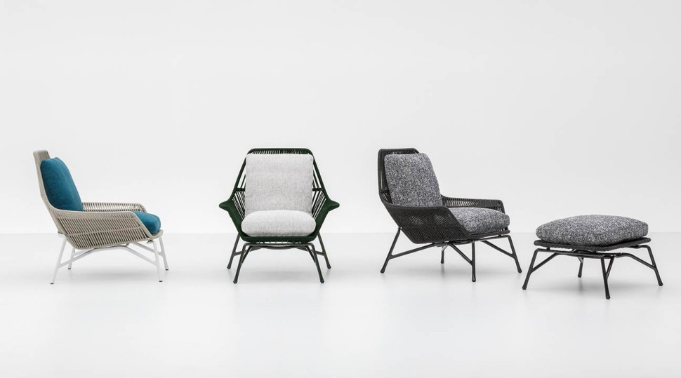 Armchair Minotti Prince Cord Outdoor