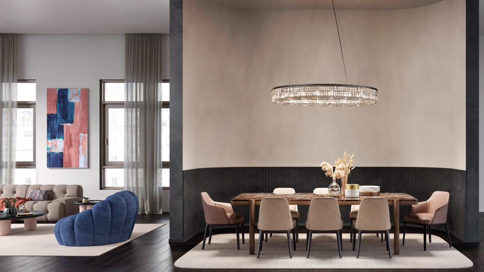 Lamp Chandelier Masiero Palladio S 16/150/18 OV
