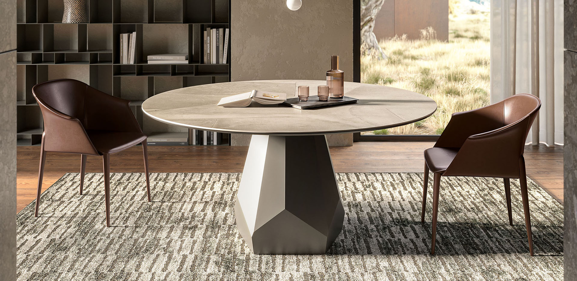 Table Cattelan Italia Zermatt Argile