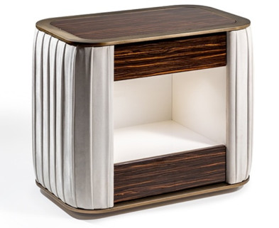 Nightstand Reflex Disegno / Glamour Plisse Comodino