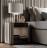 Nightstand Reflex Disegno / Glamour Plisse Comodino