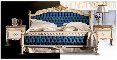 Bed Greta Oak Collezioni classic E5612