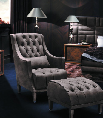 Armchair Jana plus capitonne Smania Master collection Pljana01