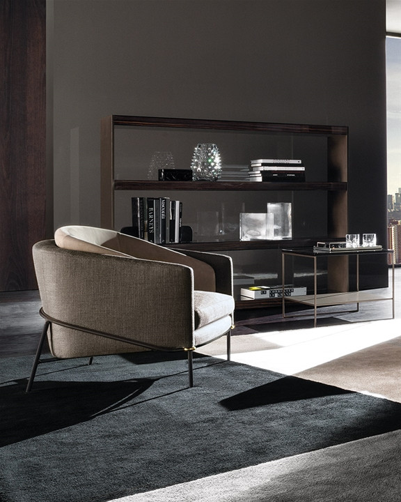 Armchair Minotti Fil Noir