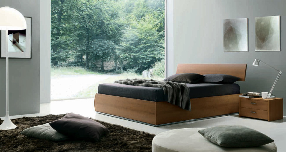 Bed Ergogreen The night collection Nicole legno