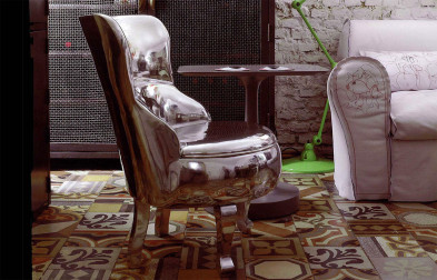 Armchair Baxter Sellerina aluminium