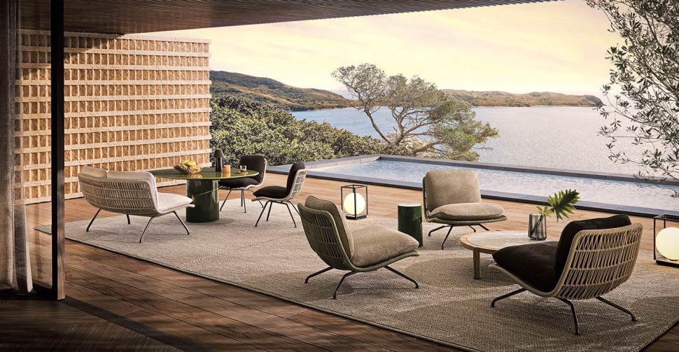 Sofa Minotti Pattie Cord Outdoor