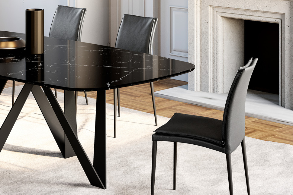 Table Eforma Noa top marmo