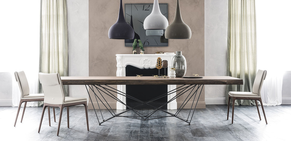 Dining Table Cattelan italia Gordon Deep Wood