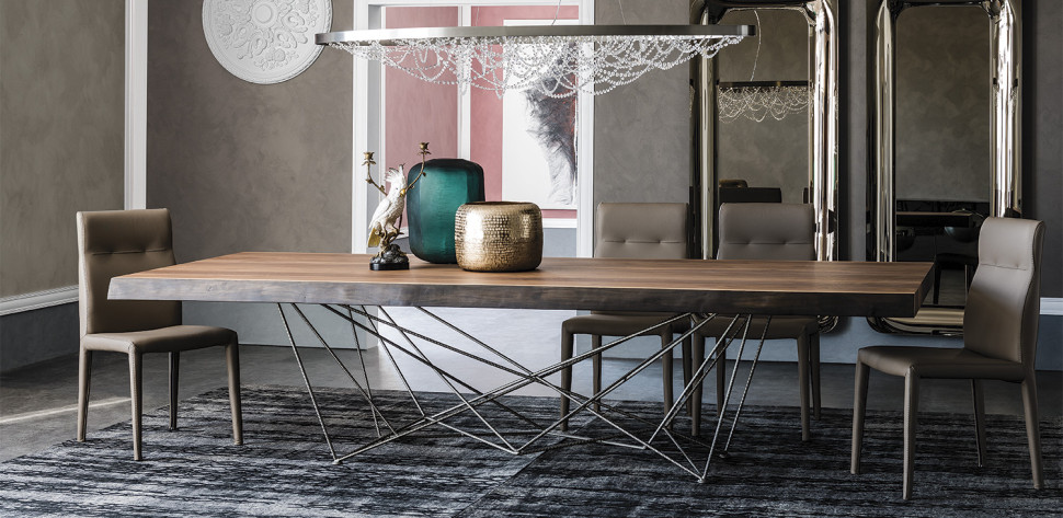 Dining Table Cattelan italia Gordon Deep Wood