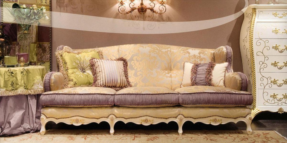 Sofa Merlino Bruno zampa Platinum Merlino 3 posti