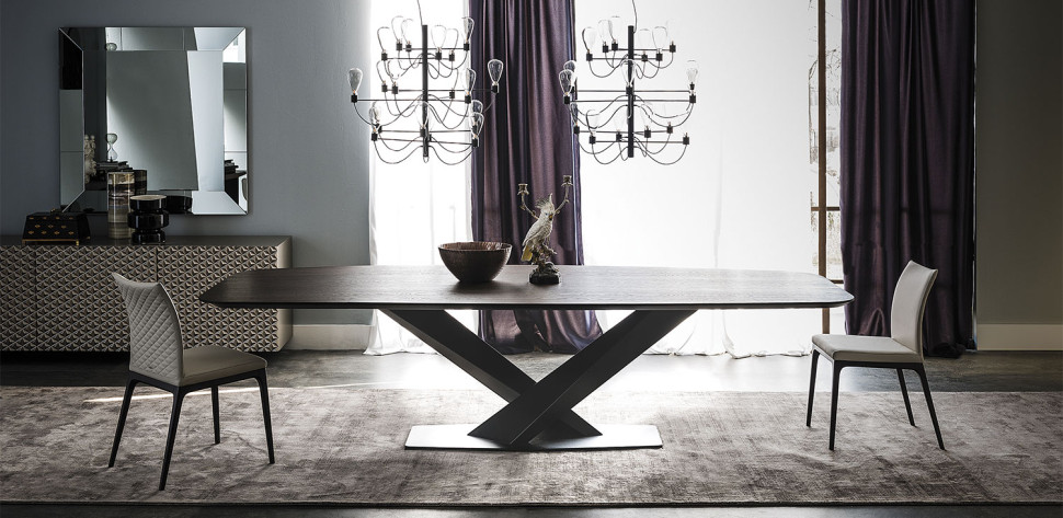 Dining Table Cattelan italia Stratos Wood