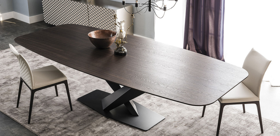 Dining Table Cattelan italia Stratos Wood