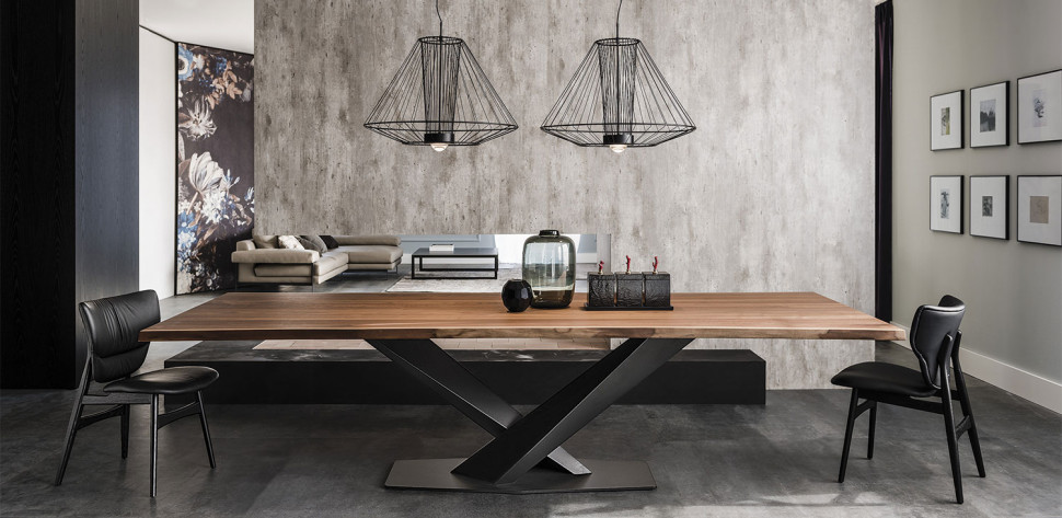 Dining Table Cattelan italia Stratos Wood