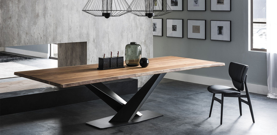 Dining Table Cattelan italia Stratos Wood