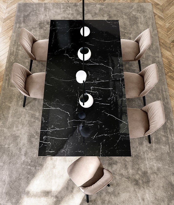 Table Eforma Plai top marmo