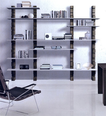 Shelving Rack Morelato Ebanisteria italiana Libreria shark