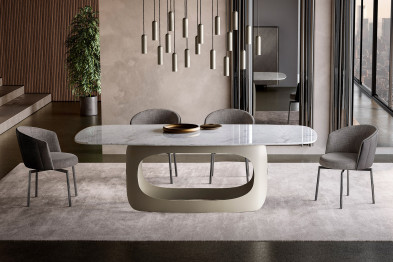 Table Eforma Polifemo top marmo