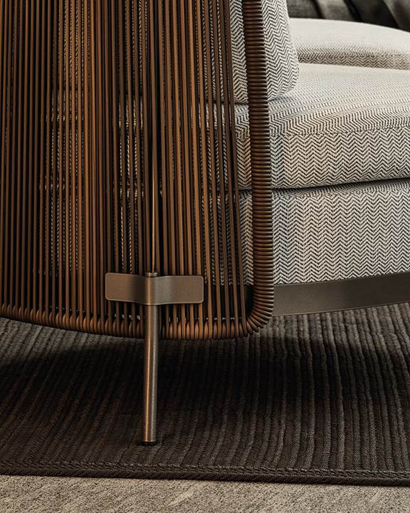 Sofa Minotti Tape Cord Outdoor