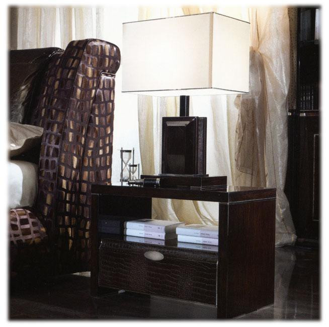 Nightstand Genesis leather Turri Contemporary T793l