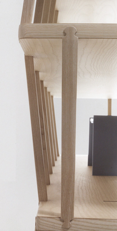 Shelving Rack Volpi Contemporary Raven