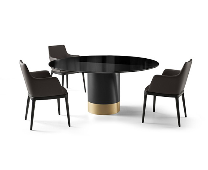 Table Eforma Cilindro top cristallo