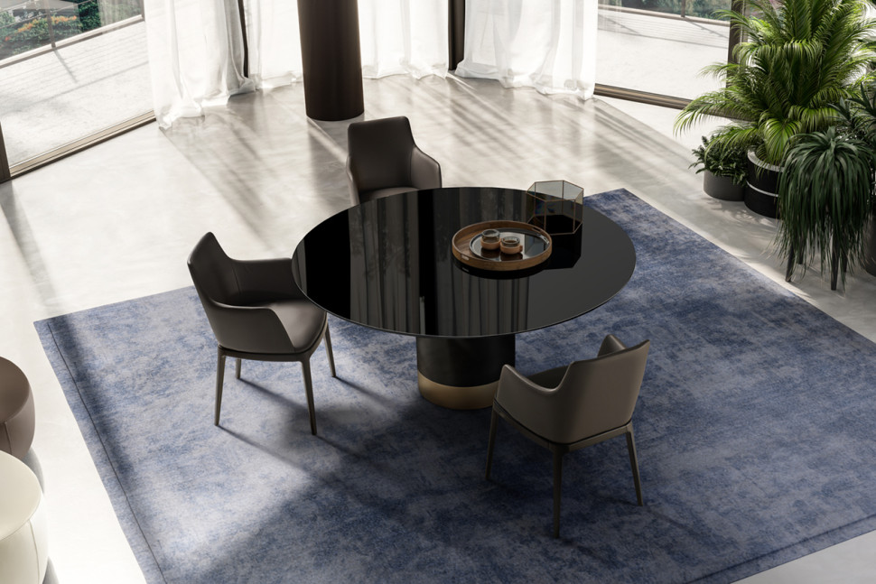 Table Eforma Cilindro top cristallo