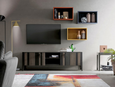 Library Shelf Modo10 Domino Composizione 18
