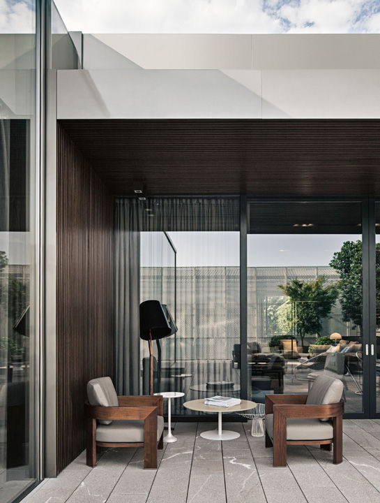 Armchair Minotti Warhol Iroko Outdoor