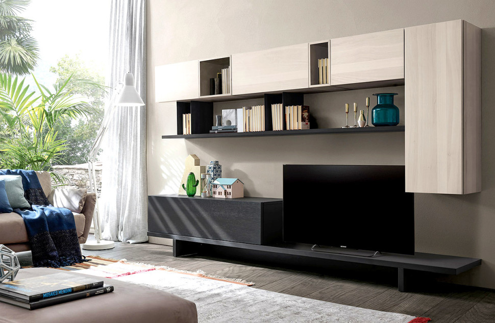 Library Shelf Modo10 Domino Composizione 130