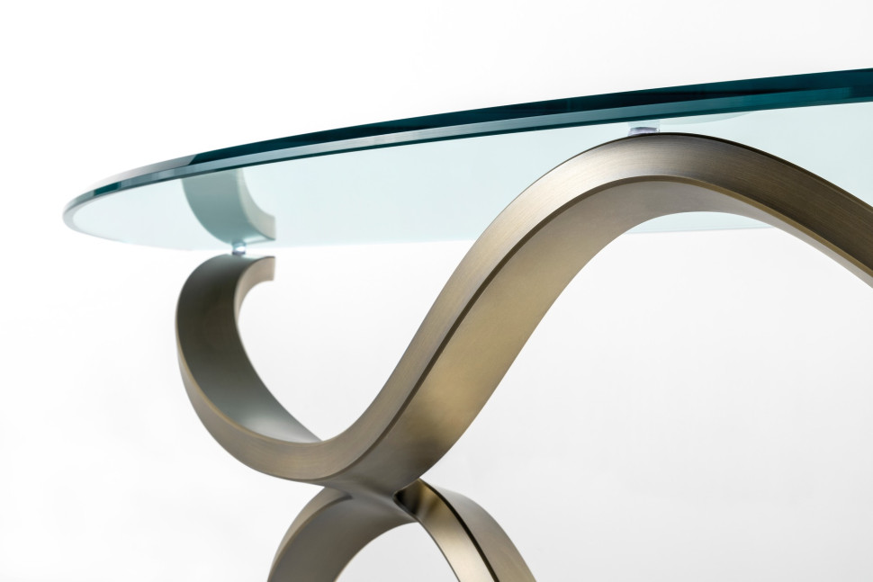 Console Reflex Disegno Neolitico Console Vetro