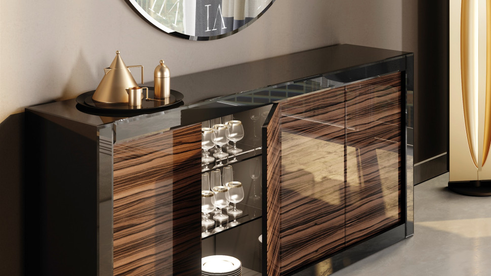 Buffet Reflex Disegno Avantgarde Credenza Luce