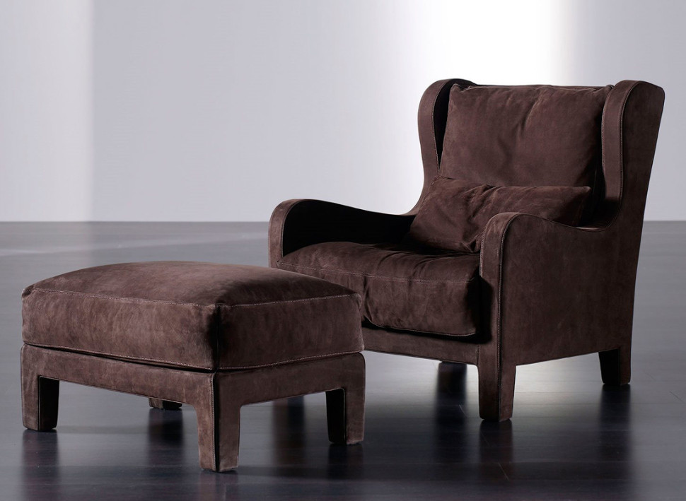 Armchair Meridiani Live Forrest soft bergere
