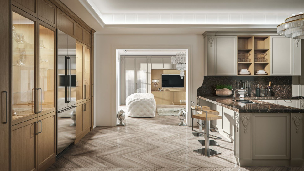 Kitchen Cabinet Old Line Maya