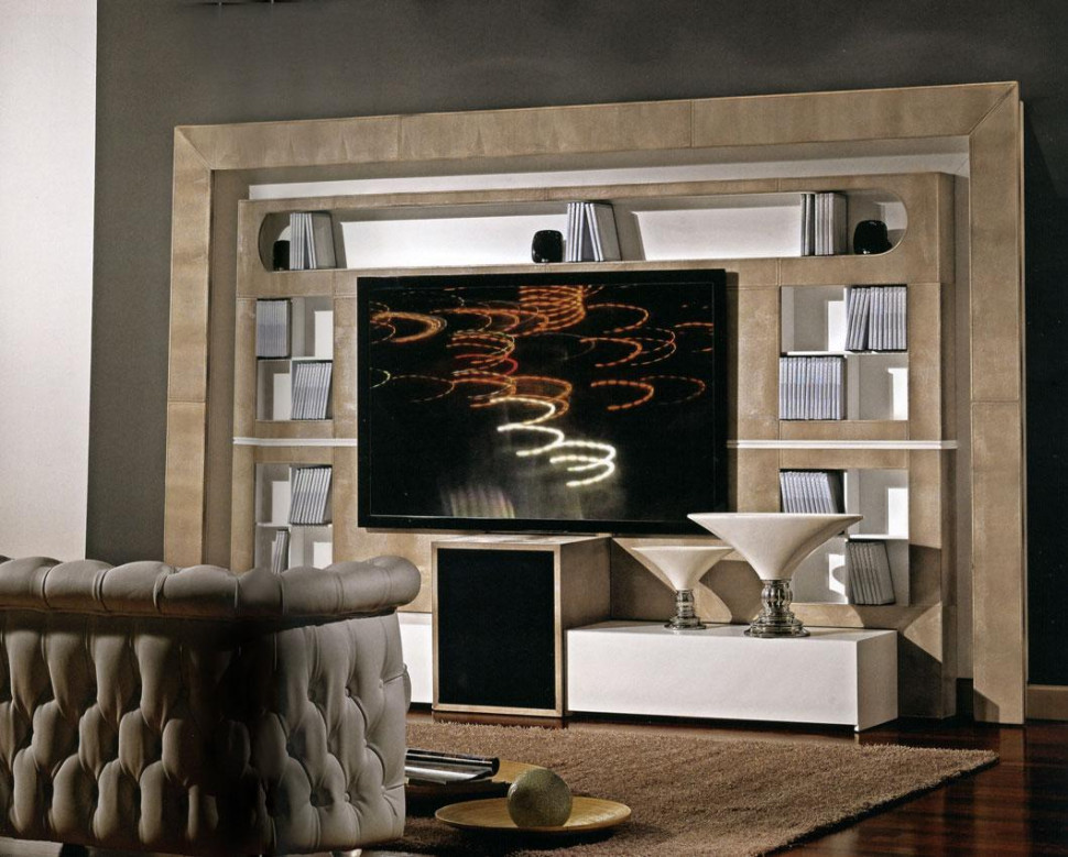 Library Shelf Vismara 0 2 The wall home cinema-modern
